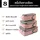 กระเป๋าจัดระเบียบเดินทาง 6 ชิ้น สีชมพู กระเป๋าพกพก ตาข่ายระบายอากาศ กันน้ำและกันความชื้น ถุงหูรูดแยกชิ้น ซิปคู่ช่วยปรับความจุของถุง ซักเครื่องได้