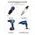 หัวบล็อกไขควงยิงฝ้าชุด 5 ดอก หัวบิตขันสกรูแผ่นยิปซัม  Self-Drilling พร้อมวงกันทะลุ สำหรับสว่านทุกชนิด