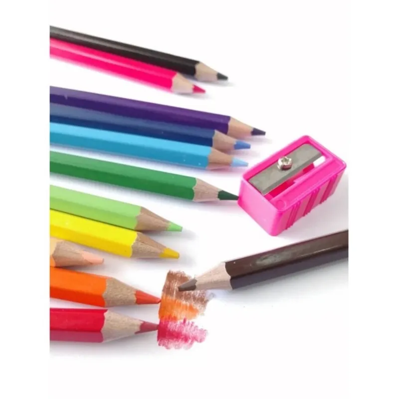 (แพ็ค2ชิ้น) Master Art มาสเตอร์อาร์ต ดินสอสี 12 สี รุ่นซุปเปอร์ไบร์ท ดินสอ ดินสอสี สีไม้ แท่งยาว พร้อมกบเหลา ไส้ทนทาน ไม่หักง่าย