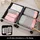 กระเป๋าจัดระเบียบเดินทาง 6 ชิ้น สีชมพู กระเป๋าพกพก ตาข่ายระบายอากาศ กันน้ำและกันความชื้น ถุงหูรูดแยกชิ้น ซิปคู่ช่วยปรับความจุของถุง ซักเครื่องได้
